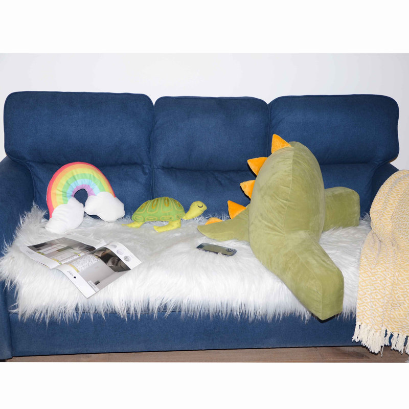 Zoomie Kids Backrest Pillow Cover & Insert Dinosaur Backrest Lounge